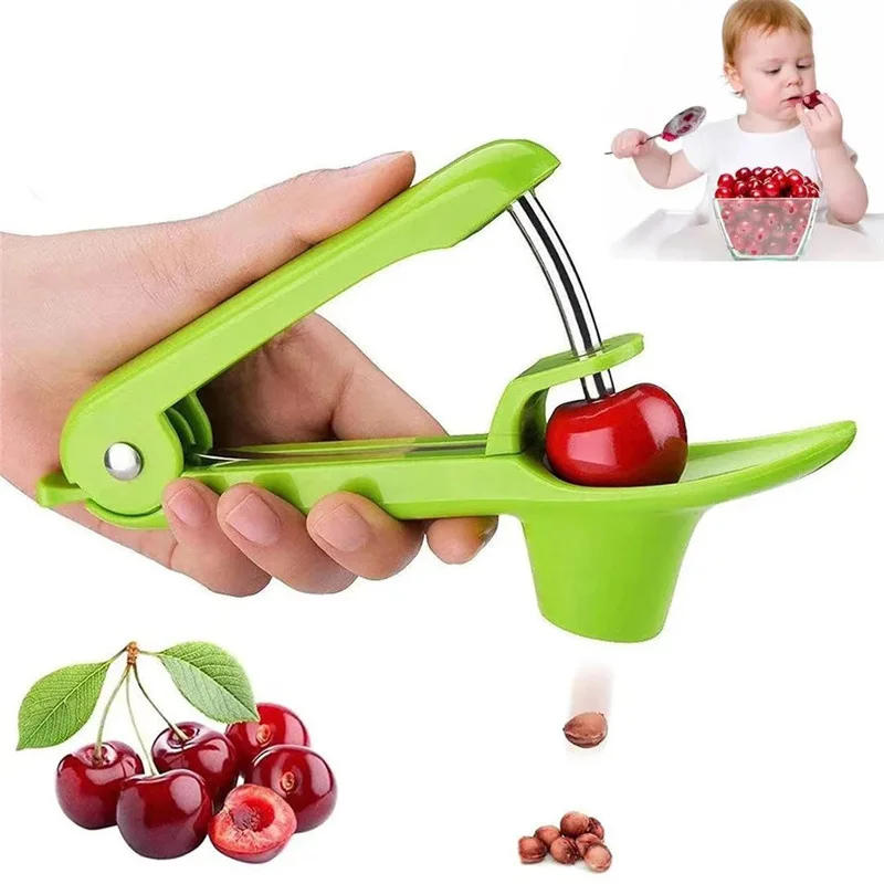 Description Picture 2 of itemNew 5'' Cherry Fruit Kitchen Pitter Remover Olive Corer Remove Pit Tool Seed Gadge Fruit and Vegetable Tools Cherry Pitter