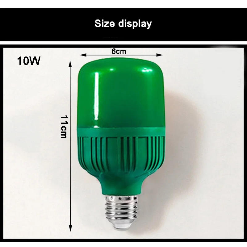 Description Picture 3 of itemGreen Blue Yellow High Power LED Bulb Lamp E27 220V 5W 10W 15W 20W 30W High Brightness Spotlight