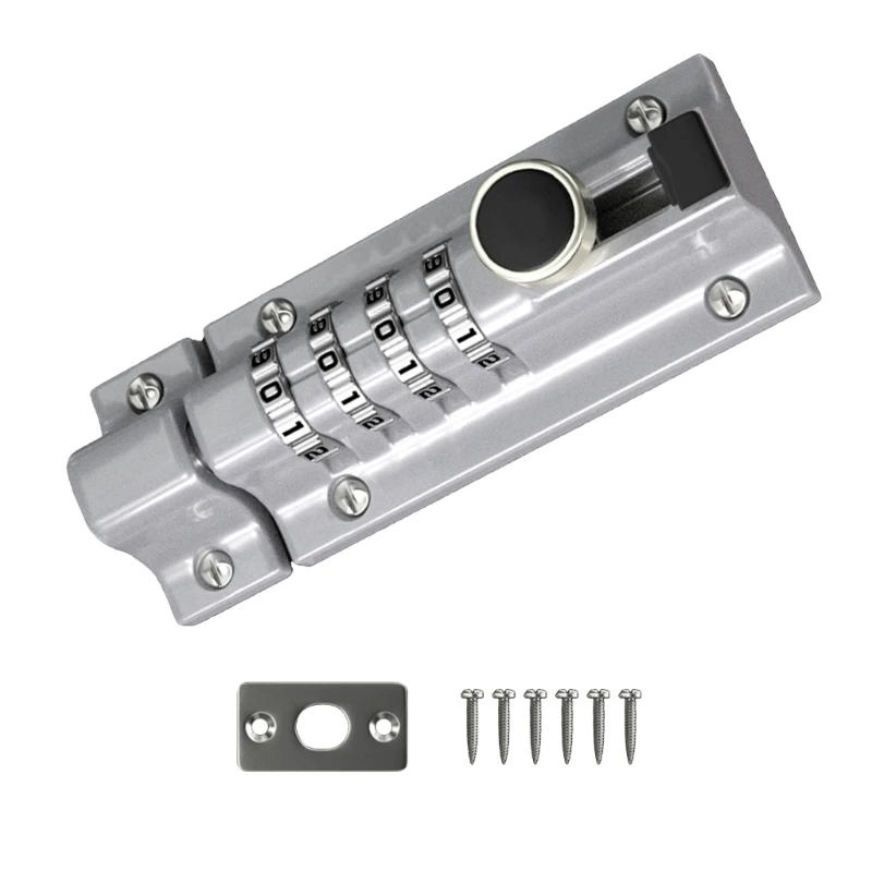 Description Picture 5 of itemSlide Latches Lock Heavy Duty Anti-theft Security Door Lock Mechanical Code Lock