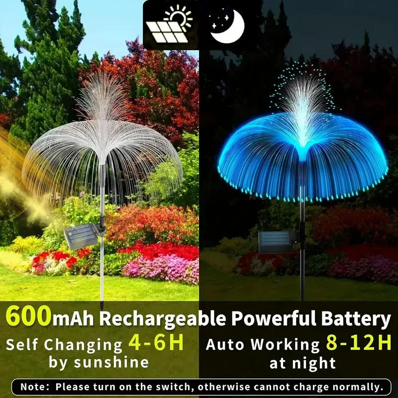Description Picture 5 of itemSolar Jellyfish Reed Lights Outdoor 7Color Changing LED Lawn Path Lights Garden Walkway Decorative Fairy light Rechargeable