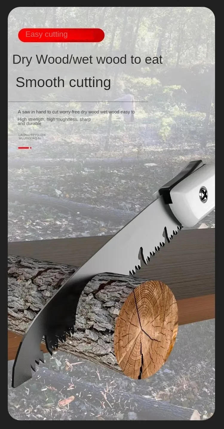 Description Picture 5 of itemGardening Tools Manual Saw Portable Folding Saw Outdoor Thick Tree Felling Pruning Woodworking Saw Blade For Garden Pruner Hand