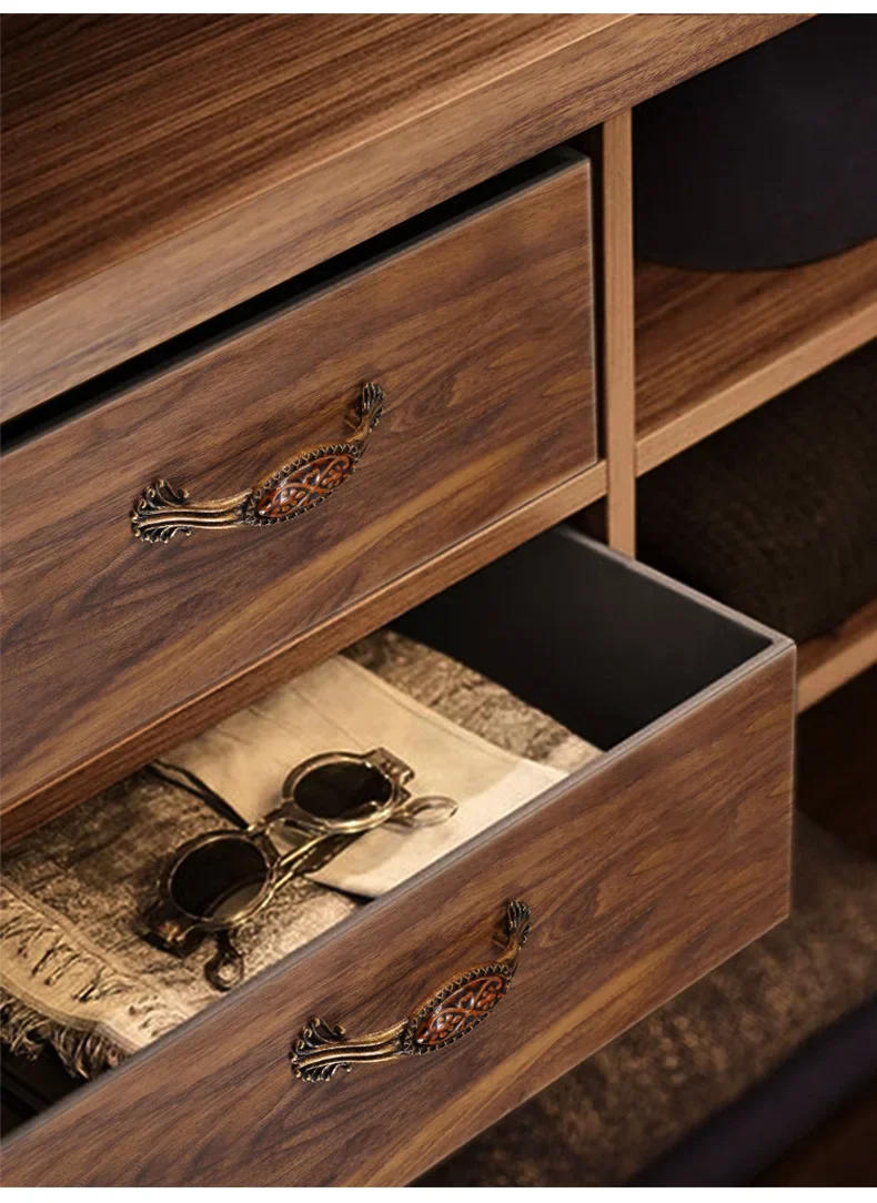 Description Picture 4 of itemAntique Bronze Ceramic Cabinet Handles Vintage Drawer Knobs Wardrobe Door Handles European Furniture Handle Hardware