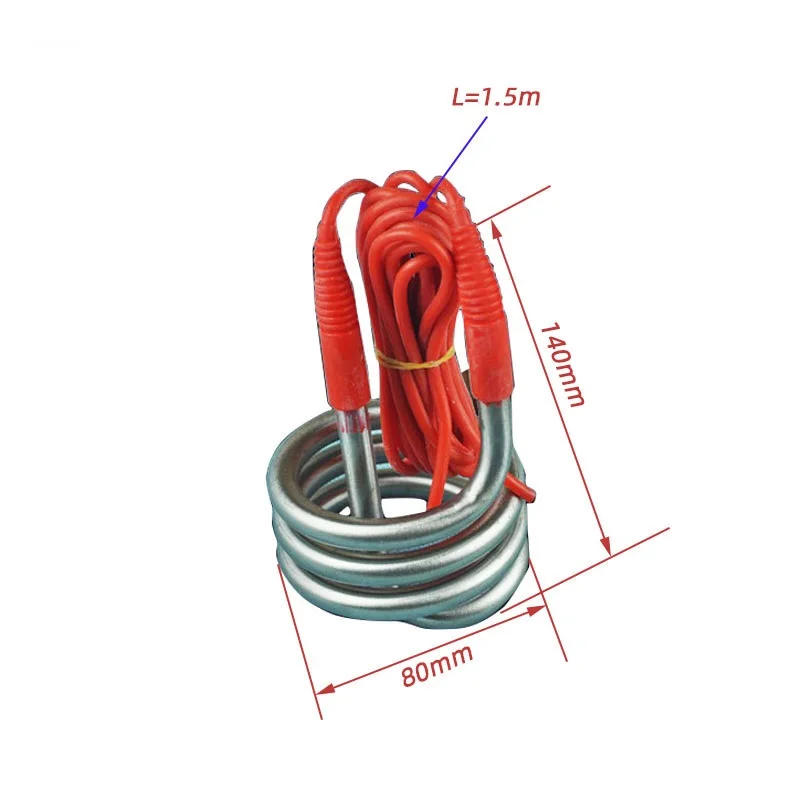 Description Picture 2 of item220v 2.5KW Water Heating Element With 1.5M Wire Immersion Tubular Heater Coil