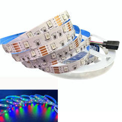 8MM Width DC 5V LED Strip 2835 60LEDs/m 1 LED Per Cut Flexible Tape IP20 No Waterproof Warm Natural Cool White 5M