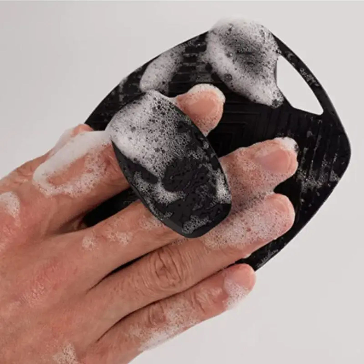Description Picture 6 of item1/5pc Soft Silicone Exfoliating Brush Cleanser Manual Body Cleansing Care Scrubber Shower Gentle Massage Bath For Men