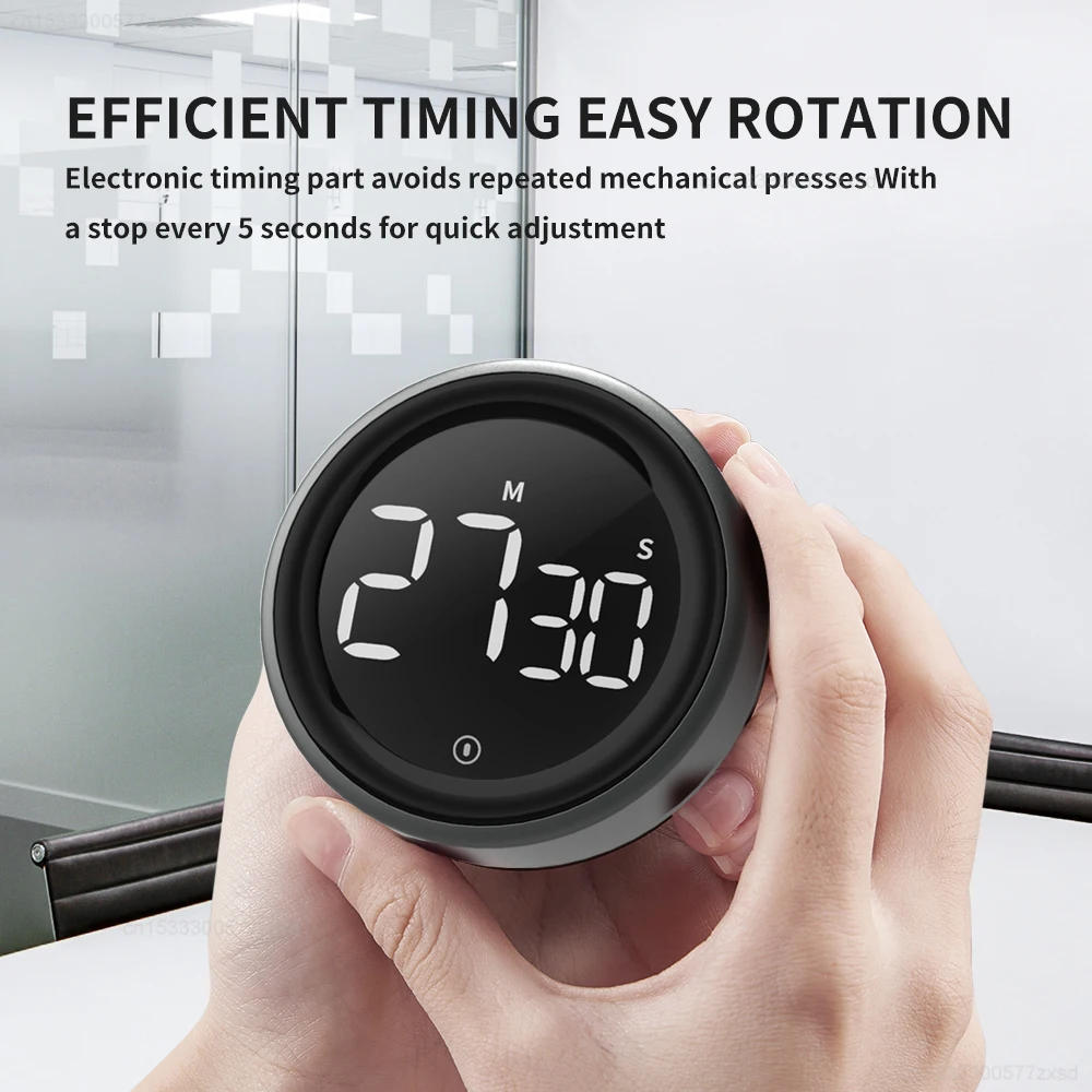 Description Picture 5 of itemIconic Brand Digital Countdown Timer with 3 Volume Levels 2 Non-Slip Pads Rotary Mechanical Cooking Timers Cooking Shower Stopwatch