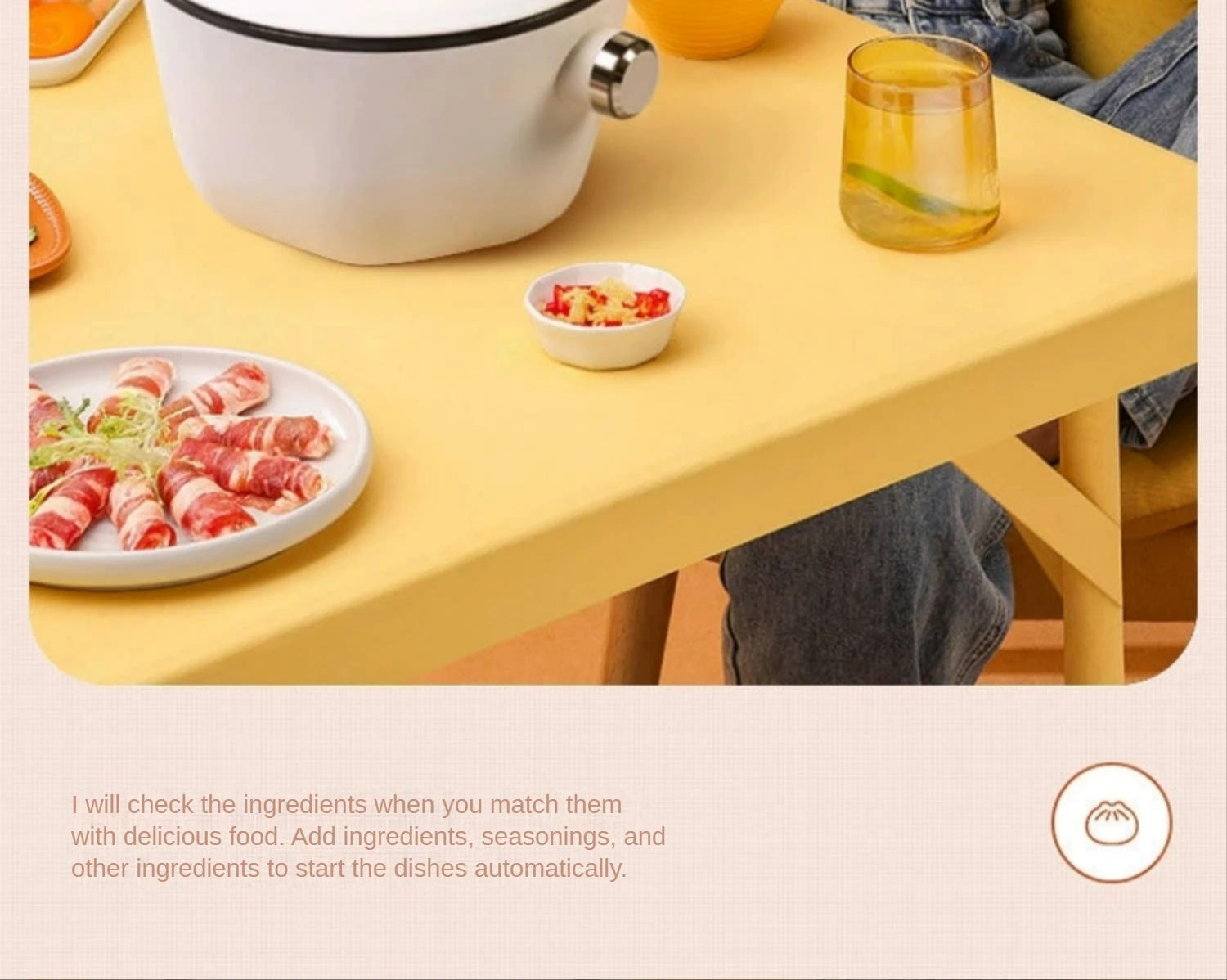 Description Picture 5 of itemFull automatic household frying machine Multi functional split small electric cooker 2 to 3 people for cooking intelligent