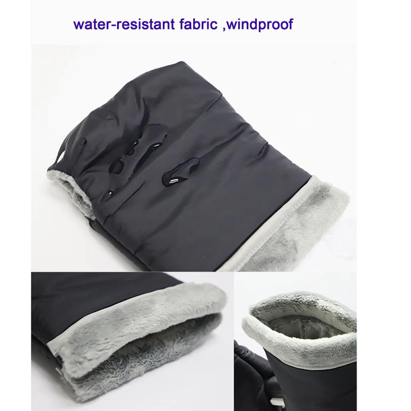 Description Picture 4 of itemBaby Stroller Hand Muff Winter Stroller Mittens Thick Warm Hand Gloves Water-resistant Hand Warmer Universal Stroller Accessorie