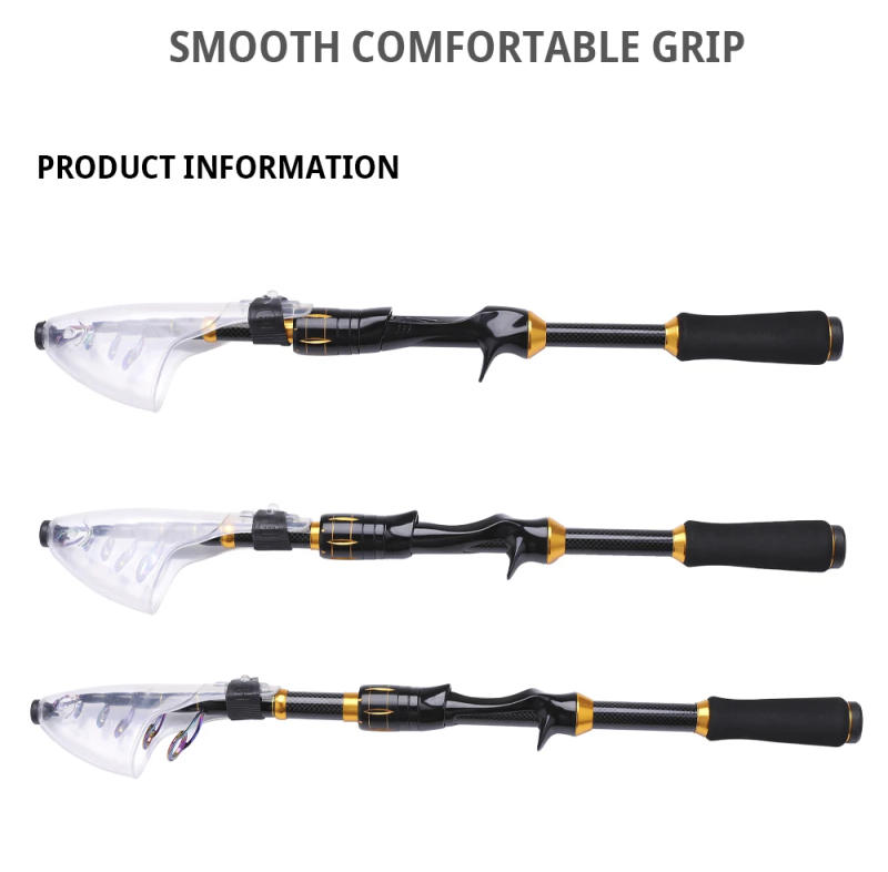 Description Picture 4 of itemFTK 1.5m 1.8m 2.1m Telescopic Casting Fishing Rod Mini C.W H 10-30g High Carbon Fiber Lure Rods Baitcasting Travel Tools