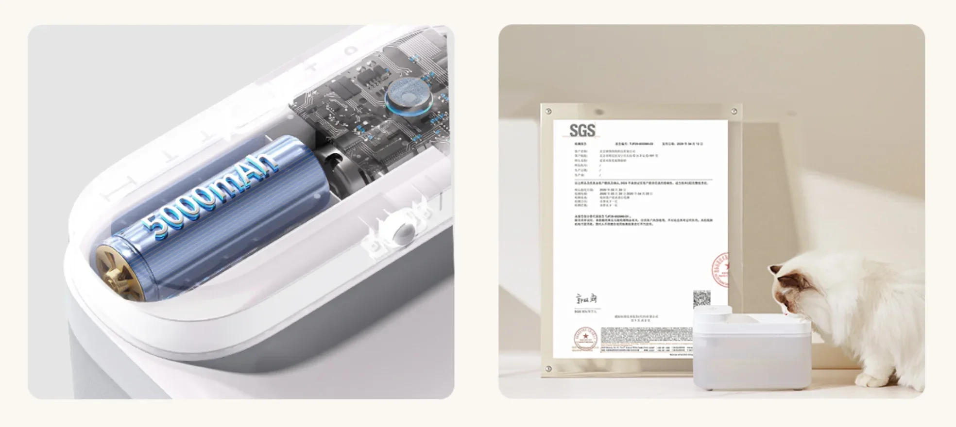 Description Picture 6 of itemIconic Brand MIJIA Wireless Smart Pet Water Dispenser 3L Large Capacity Cat Water Dispenser Sensor Outlet Quadruple Filtration