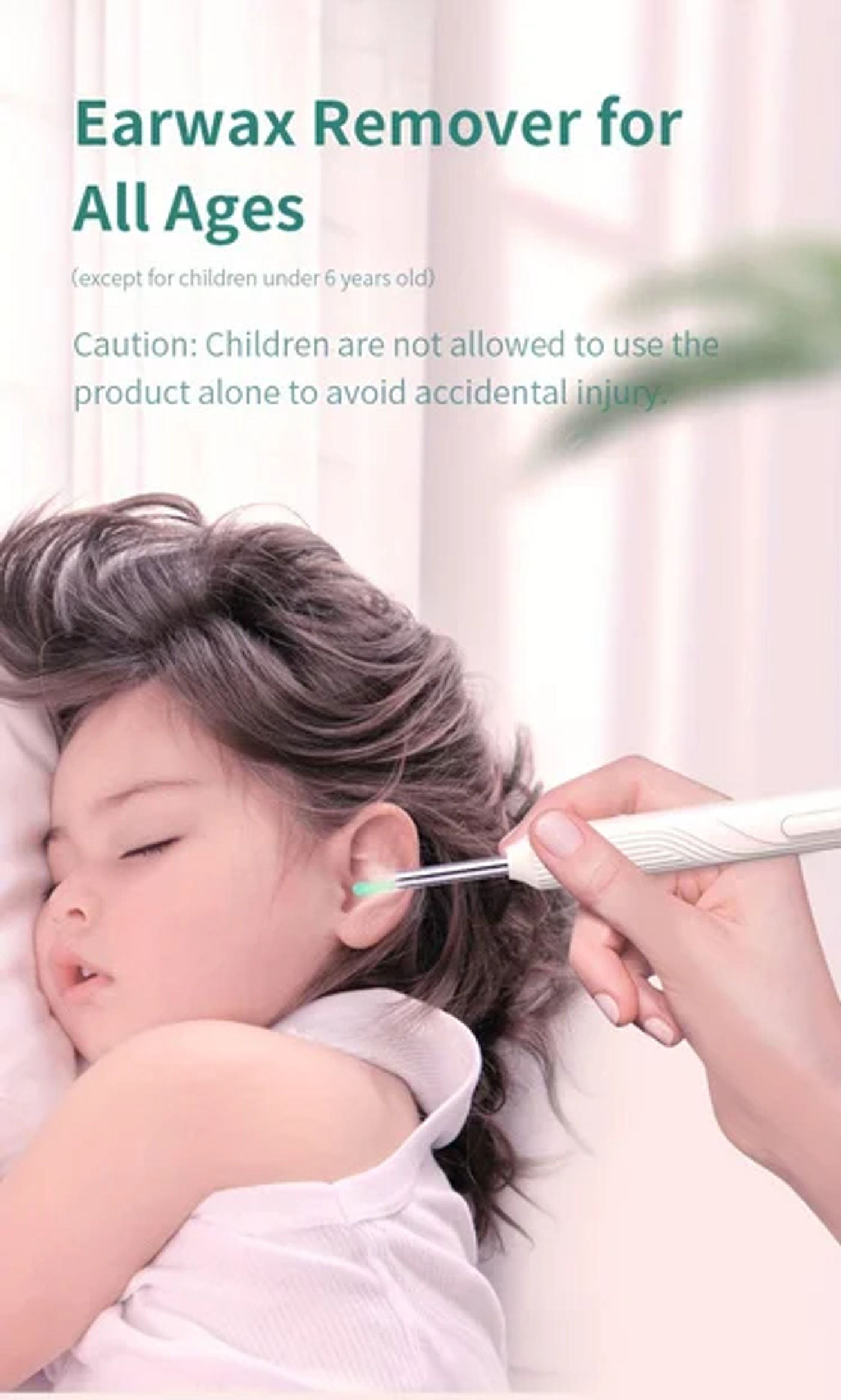 Description Picture 6 of itemSmart Visual Ear Cleaner 1296P Ear Sticks Otoscope USB C Charging Endoscope Wax Removal Tool Earpick MIni Camera Health Care Set