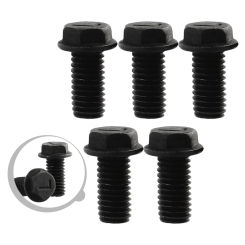 5pcs Saw Blade Screw M8 X 18mm Left Hand Thread Hex Flange For Cutting Machine Anti-thread Screw Hexagon Screw