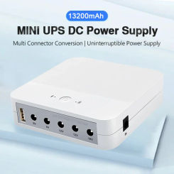 13200mAh Mini Ups Uninterruptible Power Supply DC 19V 12V 9V 5V Router Optical Cat Adapter Backup Power Supply for ONU
