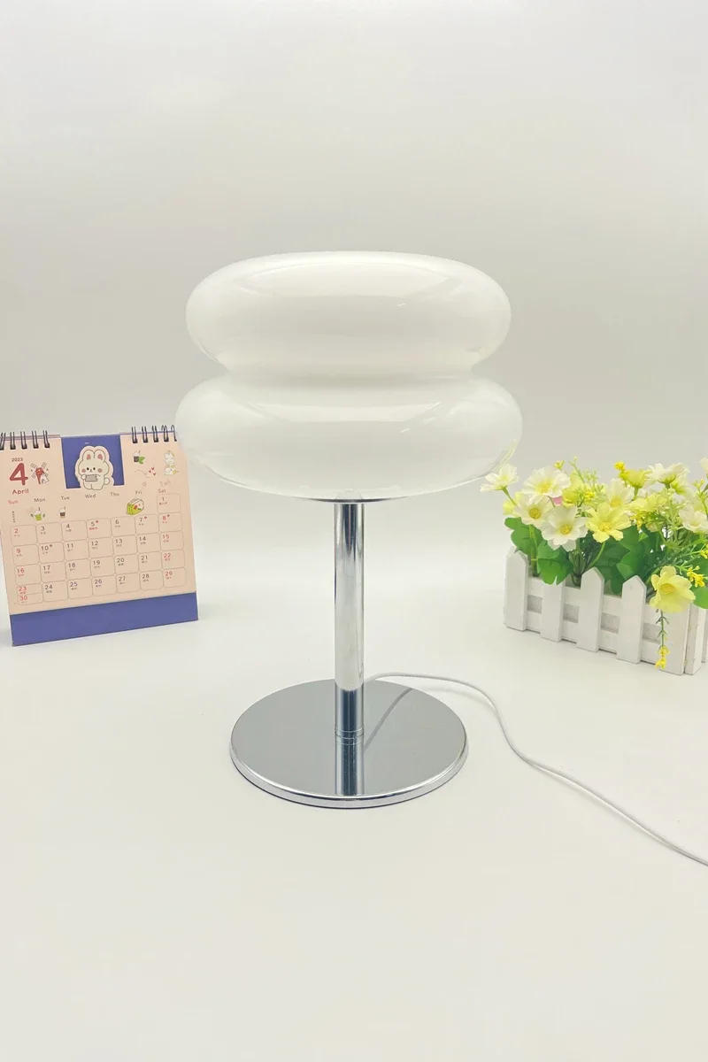 Description Picture 2 of itemGlass Led Table Lamp Ambient Lighting Decoration Bedroom Bedside Atmosphere Room Decor Art Desk Lamps creative Night Light