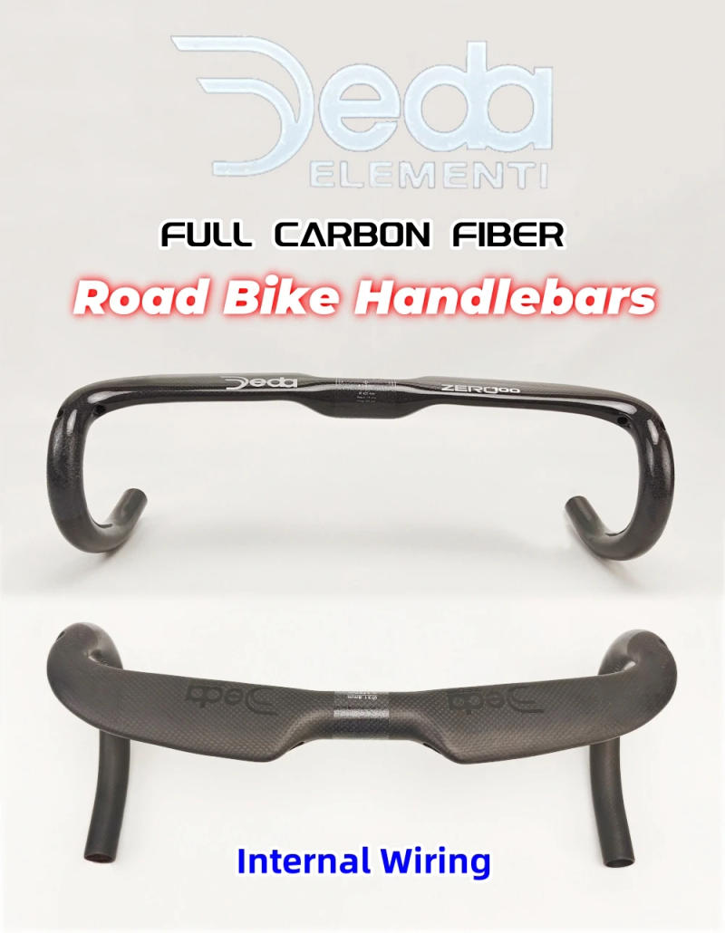 Description Picture 2 of itemCarbon Fiber Bicycle Handlebars Reduce Resistance, Bend Handlebars Reinforce Bicycle Parts 400/420/440mm Internal Route