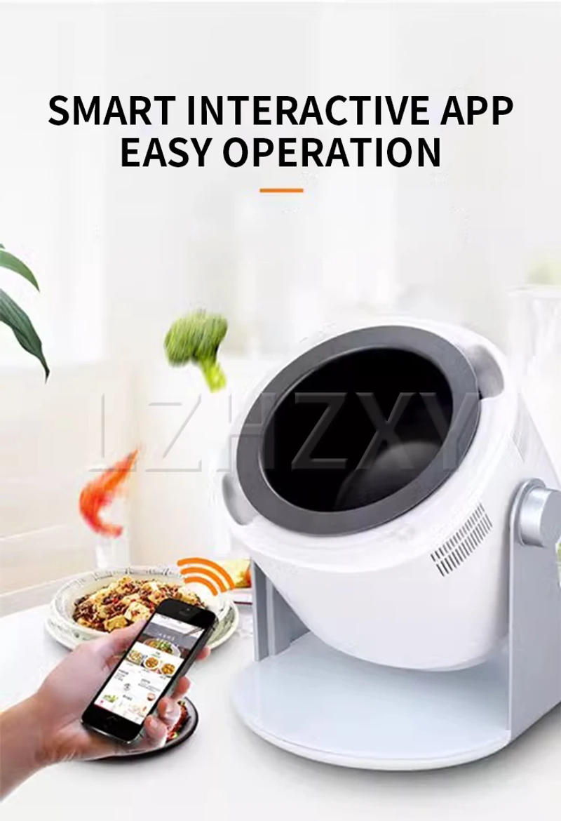 Description Picture 6 of itemElectric Cooking Machine 6L Household Automatic Frying Smart Robot Wok Fried Machine Cooking Pot