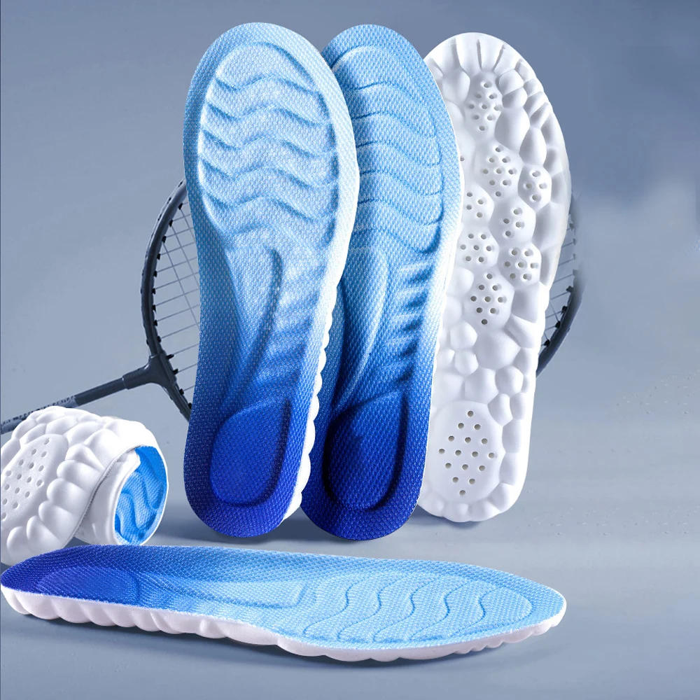 Description Picture 4 of item4D Latex Sport Insoles Super Soft High Elasticity Shoe Pads Anti-pain Deodorant Cushion Arch Support Running Insoles Foot Insole