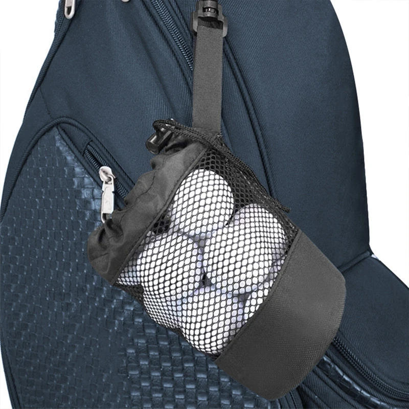 Description Picture 3 of itemMultipurpose Golf Ball Organizer for 20 Balls  Drawstring Golf Ball Pouch Carrying Portable Holder Nylon Mesh for Fitness Sport