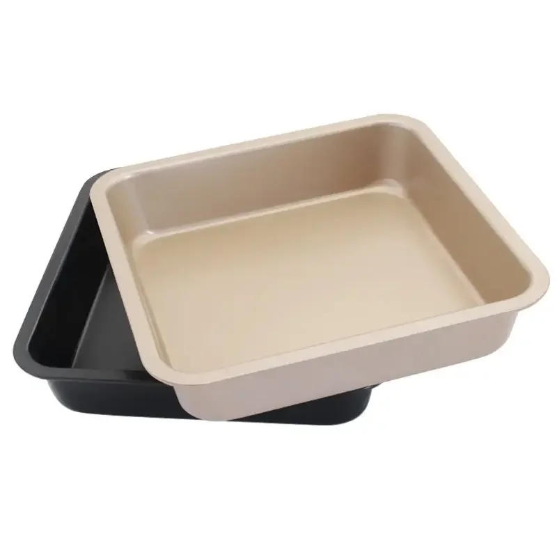 Description Picture 3 of item9inch  Non Stick Square Cake Pan Cheese Cookie Bread Pizza Baking Tray Bakeware Tool  Rectangle Cake Pans