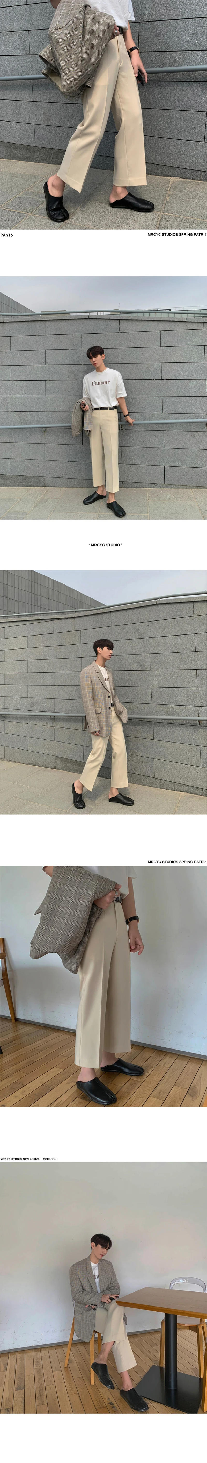 Description Picture 6 of itemMen's Spring Summer Thin Casual Suit Pants Cotton Classic Business Formal Fashion Stretch Trousers Male Brand Clothes A105
