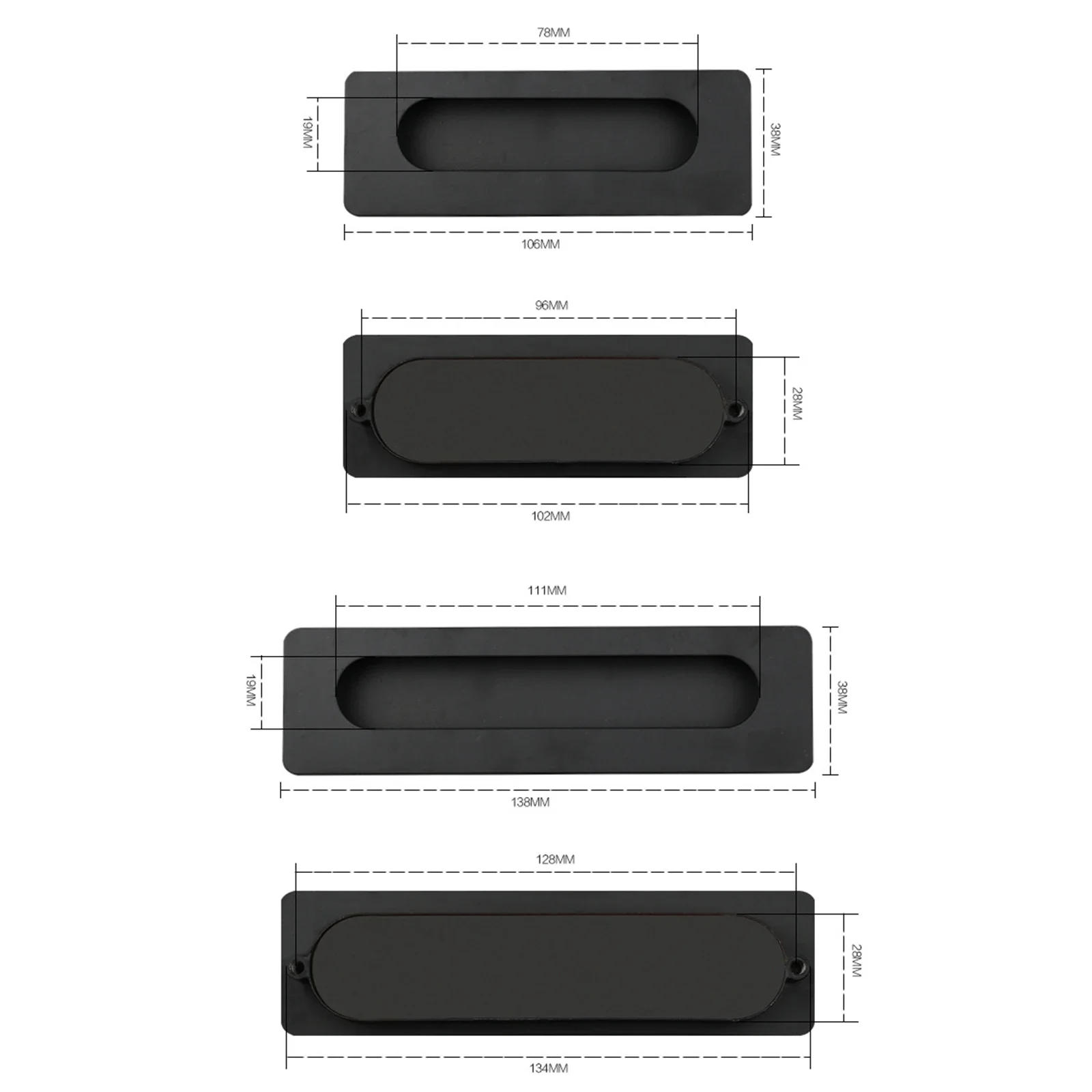 Description Picture 6 of itemRecessed Handle Cabinet Drawer Pulls Cupboard Door Embedded Handles Wardrobe Knobs Furniture Hardware Kitchen Sliding Door Pull