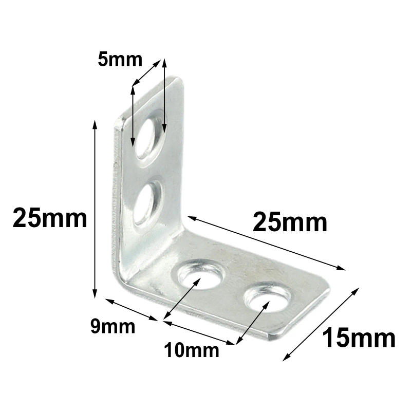 Description Picture 5 of item12pcs L-Shaped Corner Metal Brackets Braces Drawer Shelf Wall Bracket Fixing Right Angle-Corners Brace Furniture Hardware