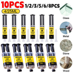 1-10PCS AB Epoxy Resin Glue Cold Welding For Metal Stainless Steel Glass Repair Tool High Temperature Resistant Liquid Glue