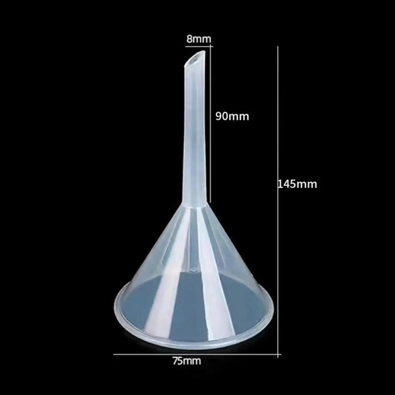 Description Picture 5 of item3Pcs Clear Plastic Funnel Set Reusable Kitchen Funnel Lab PP Funnels Lab Bottles, Essential Oils