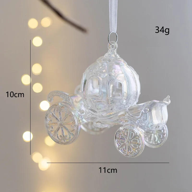Description Picture 3 of itemColorful Transparent Jingling Bell Elk Christmas Tree Pendant 2025 Noel Tree Hanging Decor Merry Christmas Feliz Navidad Decor