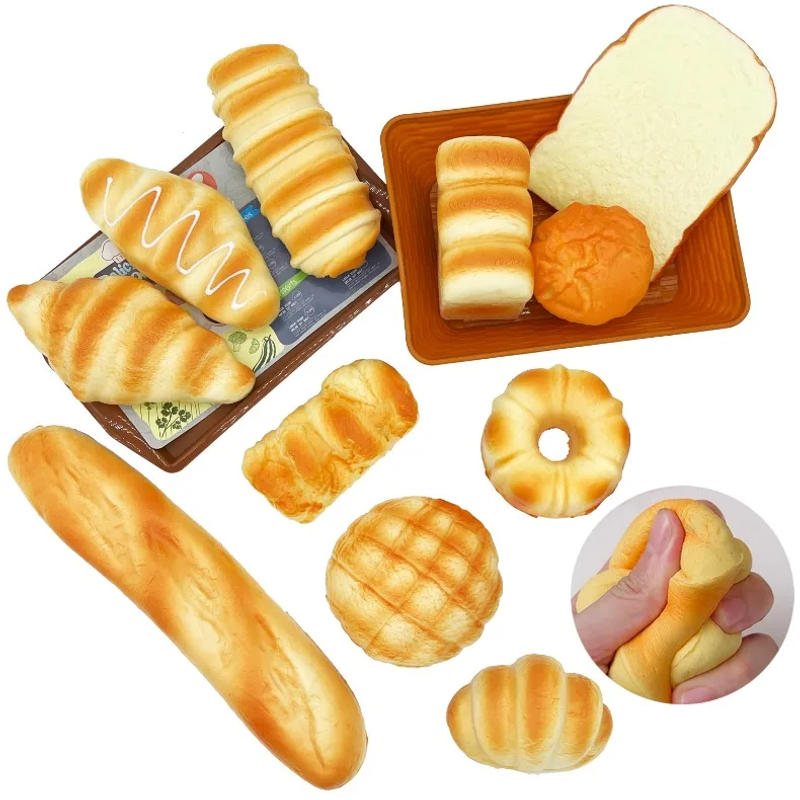 Description Picture 2 of itemArtificial Food Simulation Fake Cake Bread Model French Baguette Toast Croissant Table Home Decor Photography Props Kitchen Toy