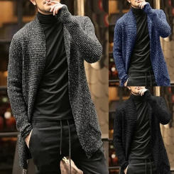 Sweater Cardigan Long Sleeve Knitted Cardigan Windbreaker Coat Men