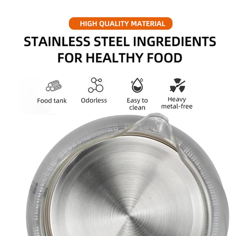 Description Picture 3 of item1.8L 220V Electric Kettle Stainless Steel Glass Health Preserving Pot Electric Water Heater with Blue Led Light Kitchen Tools