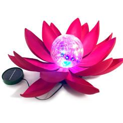 Solar Powered LED Flower Light Solar Pool Light Solar Floating Lotus Shape Water Surface Lantern Garden Pool Pond Fountain Decor