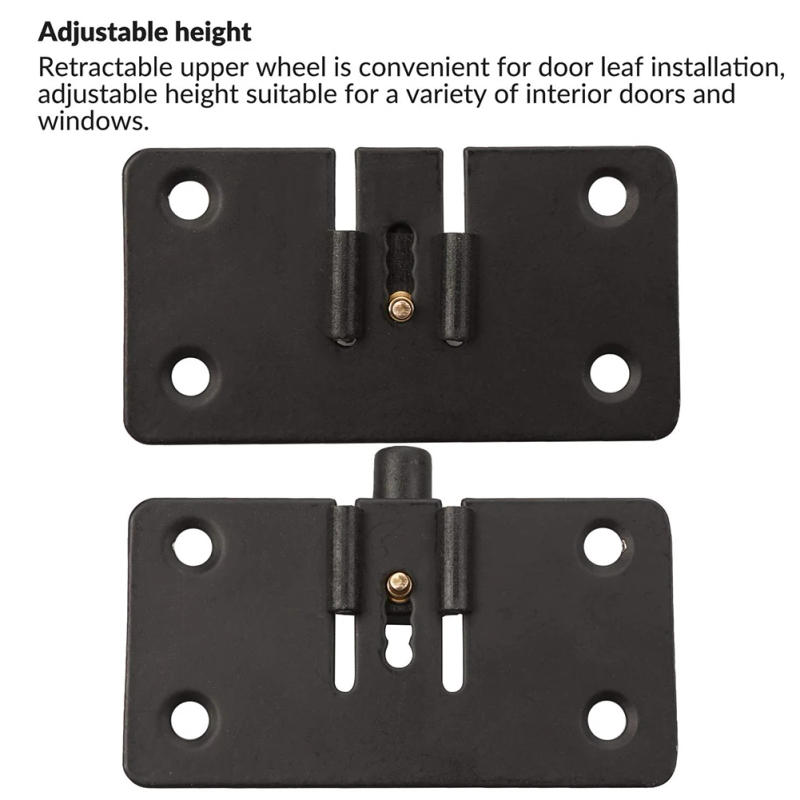 Description Picture 2 of item1 Set Sliding Door Rollers Mute Nylon Wheels Gear Track Kit 30mm Furniture Roller Wheel Sliding Door Runner For Wardrobe Cabinet