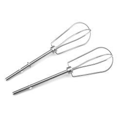 Set of 2 Electric Food Mixer Heads Handheld Egg Beater Heads Stainless Steel Egg Mixer Accessories Egg Beater Part Drop Shipping