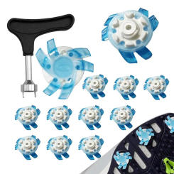 Golf Shoe Spikes Replacements 12 Pieces Footwears Anti Slip Golf Cleat Quick Twist Golf Spikes Golf Cleats Convenient Golf Cleat