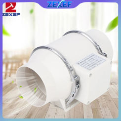 ZEXEF High-Velocity Exhaust Fan Home Silent Inline Duct Fan Bathroom Extractor Ventilation Kitchen Toilet Wall Air Ventilator