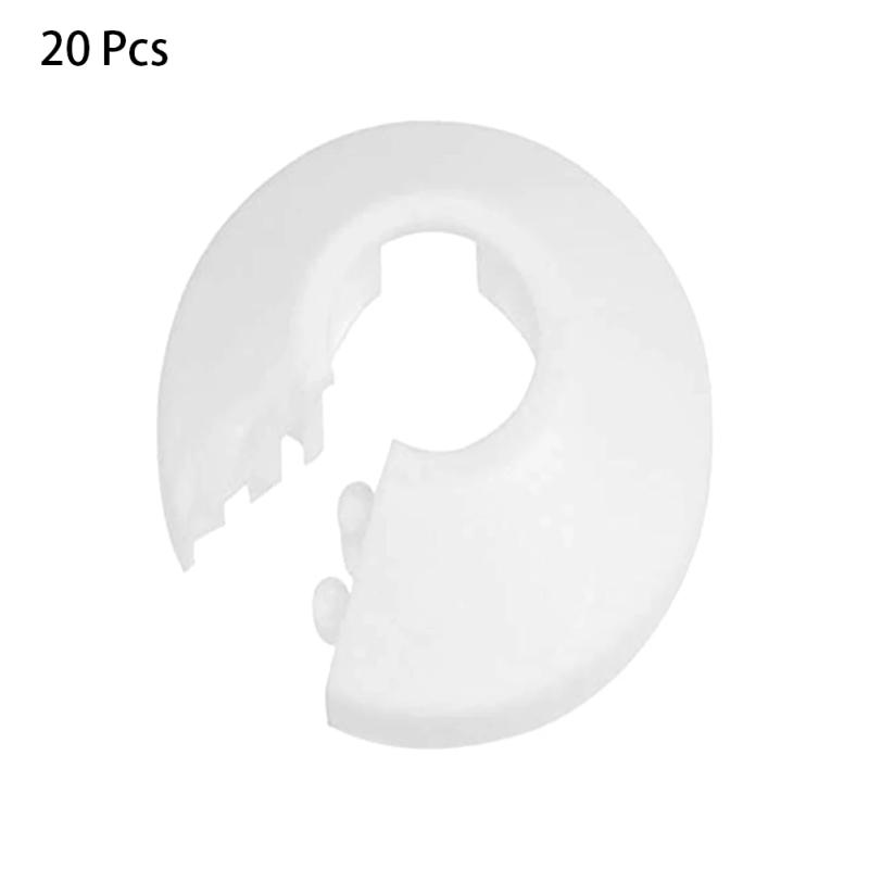 Description Picture 2 of item20Pcs Radiator Pipe Collars Bathroom Shower Faucet Angle Valve Pipe Plug Decor Cover Snap-on Plate Kitchen Faucet Accessories