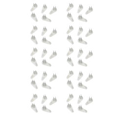 50 Pcs Plastic Invisible Traceless Wall Mount Photo Picture Frame Hook Hang