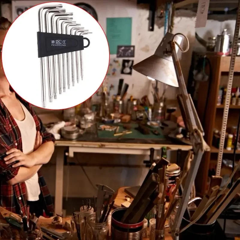 Description Picture 3 of item9 Pcs for Key Wrench Sets Torx L Repair Tool Screwdriver Tool Set Usef