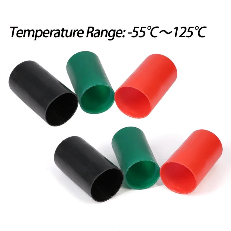Description Picture 5 of item1/5pcs Diameter 8~130mm 2:1 Heat Shrink End Seal Cap Adhesive Glue Lined PE Insulate Wrap Wire Protect Cover Bottom Cable Sleeve