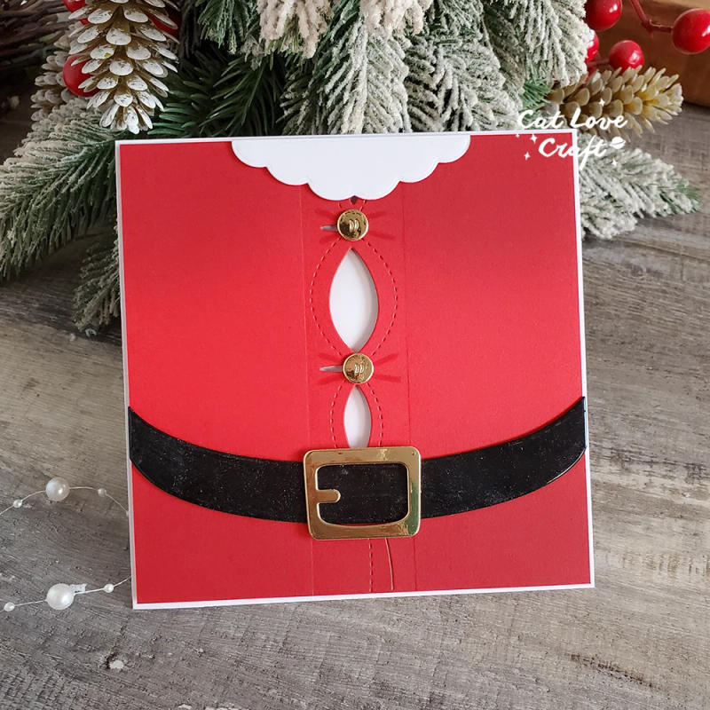 Description Picture 4 of itemCatlove Fat Santa Claus Christmas Metal Cutting Dies Scrapbooking Mold Stencil Die Cuts Card Making DIY Craft Embossing New Dies