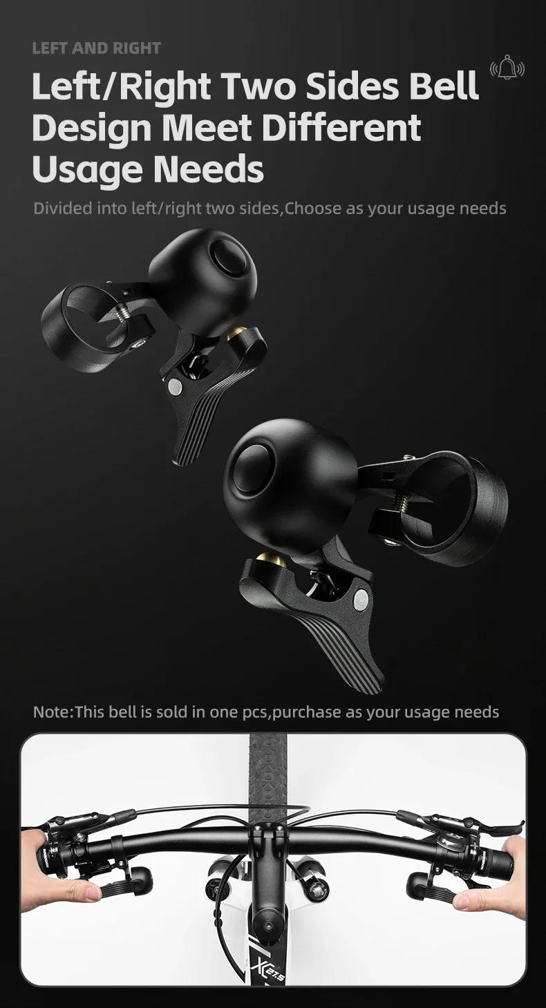 Description Picture 5 of itemBike Bell Horn Handlebar Cycling Call Bicycle Alloy Ring Crisp Sound Warning Alarm for Safety MTB Road Bicycle Bell