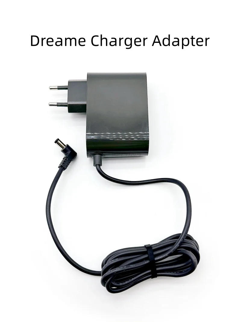 Description Picture 2 of itemOriginal  Dreame Charging Adapter with EU Plug for T30 / R20 / T30 Neo Vacuum Cleaner Charger Spare Parts Accessories Black