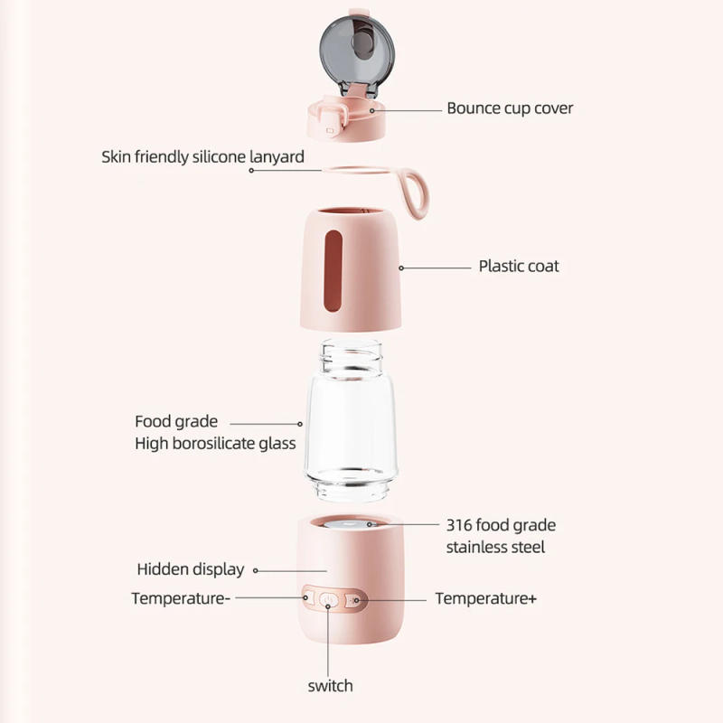 Description Picture 4 of itemUpgrade Portable USB Milk Water Warmer for Baby 300ml Capacity Rapid Heating Built-in Battery Wireless Instant Water Warmer