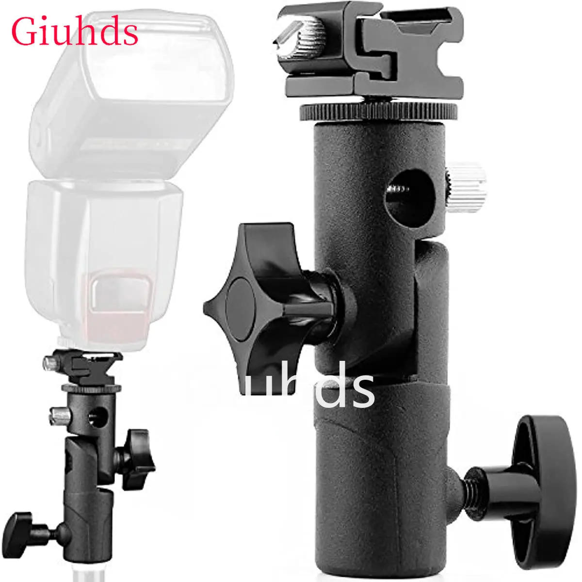 Description Picture 2 of itemUniversal Metal Mount Flash Hot Shoe Umbrella Holder Mount Bracket for Soft Umbrella Reflective umbrella