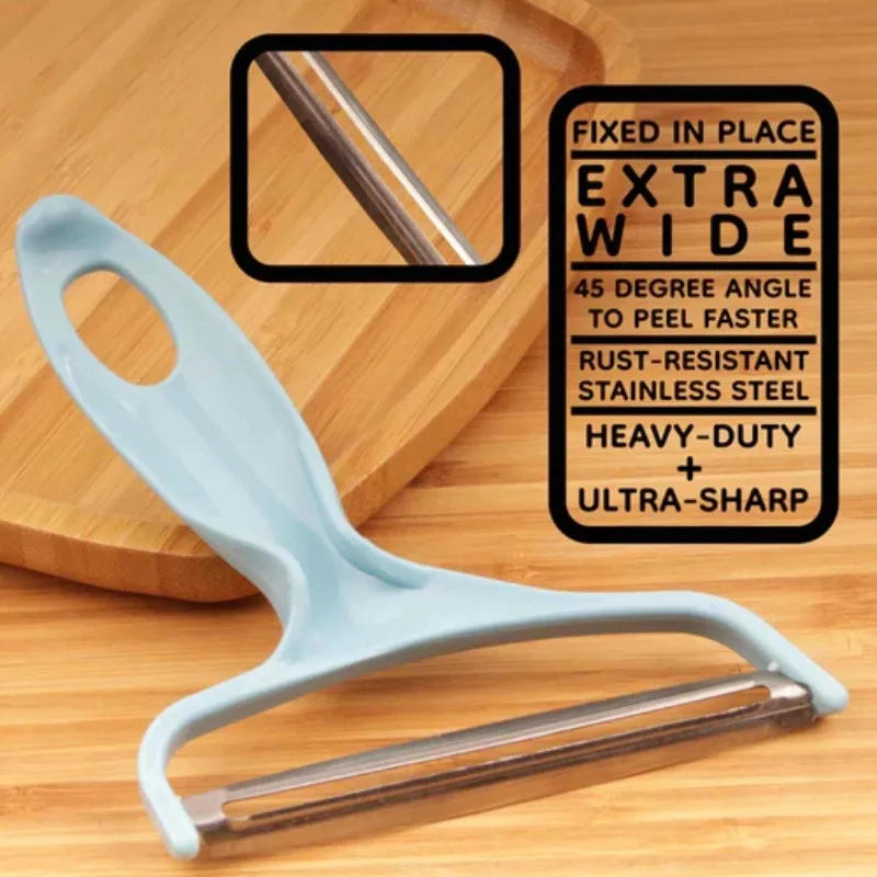 Description Picture 6 of itemWide Mouth Peeler Vegetables Fruit Stainless Steel Knife Cabbage Graters Salad Potato Slicer Kitchen Accessories Cooking Tools