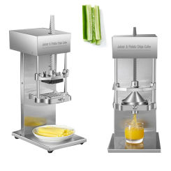 French Fries Machine Electric Commercial Potato Strip Cutter Machine Stainless Steel Vegetable Cutting Machine Fruit Juicer