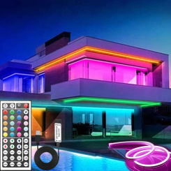 RGB Neon Strip Light Led Neon Strip IP65 Waterproof Silicone Flexible Lighting Light For Bedroom Kitchen Home Indoor Decortion