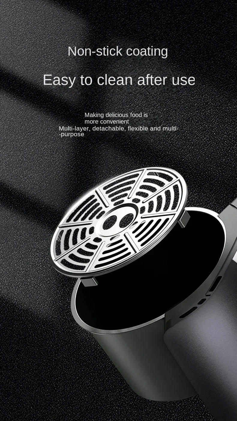 Description Picture 6 of item5L Air Fryers 220V Household Visual Multi-function Electric Fryer Oven Large Capacity Visual Fryer Chip Machine Airfryers Oven